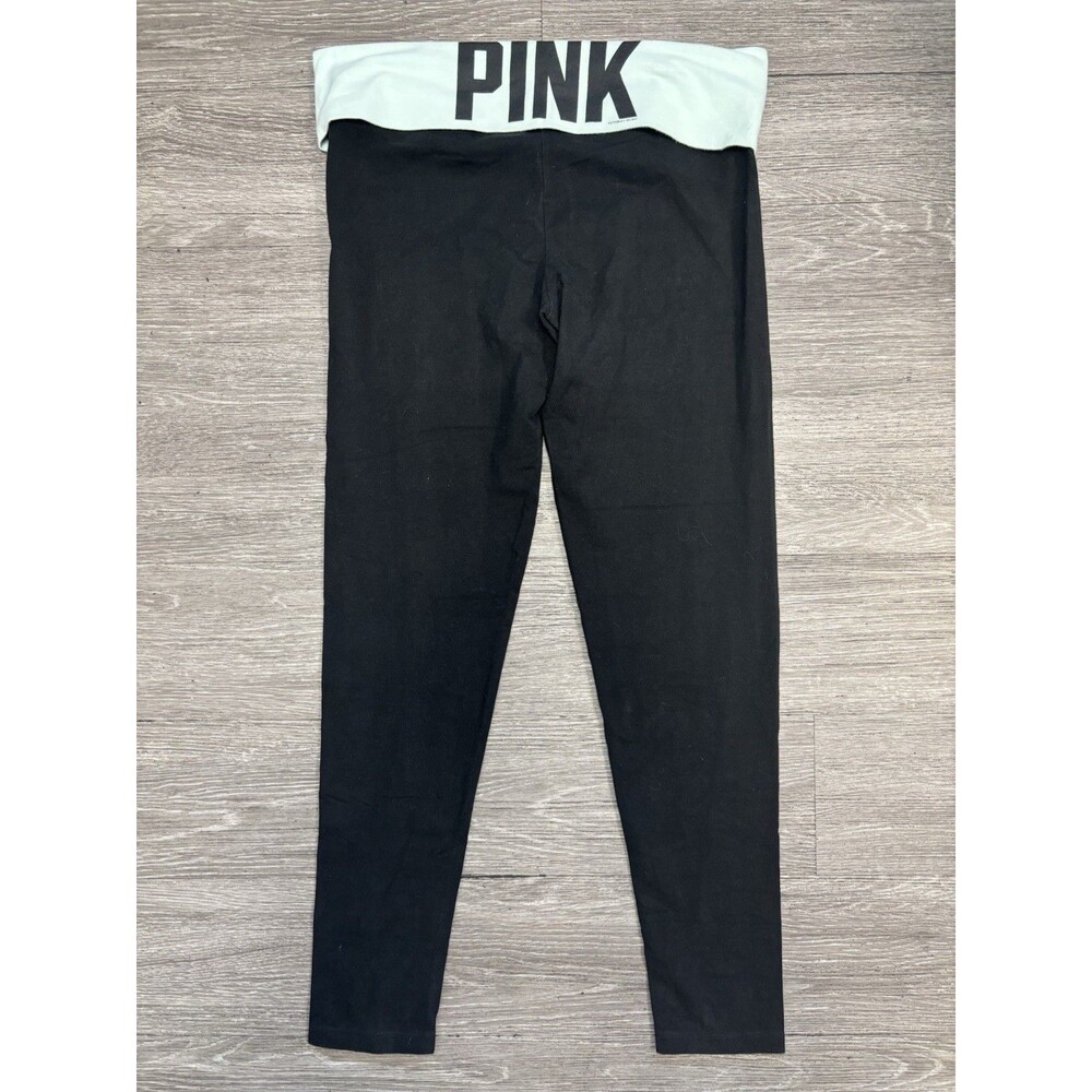 Victoria's Secret PINK Foldover Logo Waistband Leggings Size Large